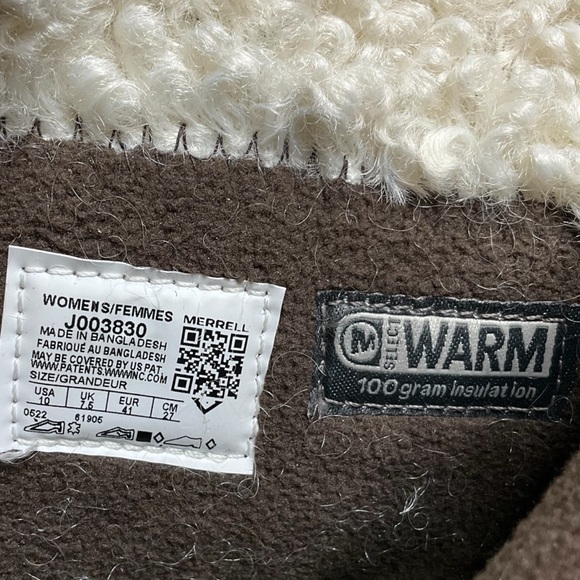 Merrell Womens Size 10 Encore 4 Waterproof Bluff Zip Polar Sable Winter Boots - Picture 12 of 12